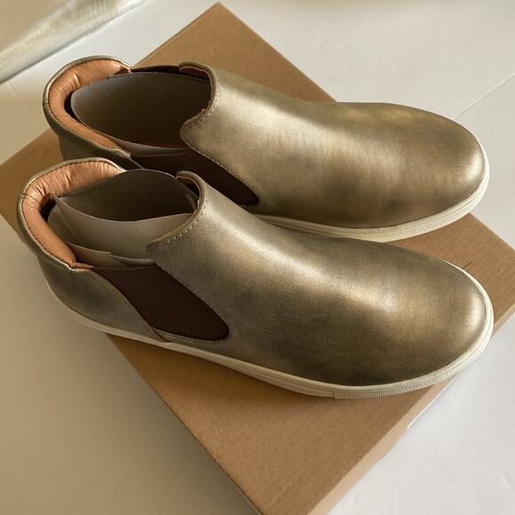 Matisse Harlan Mid Slip On Women’s Hi Top Sneaker Gold Size 7.5M New In … - Picture 3 of 3